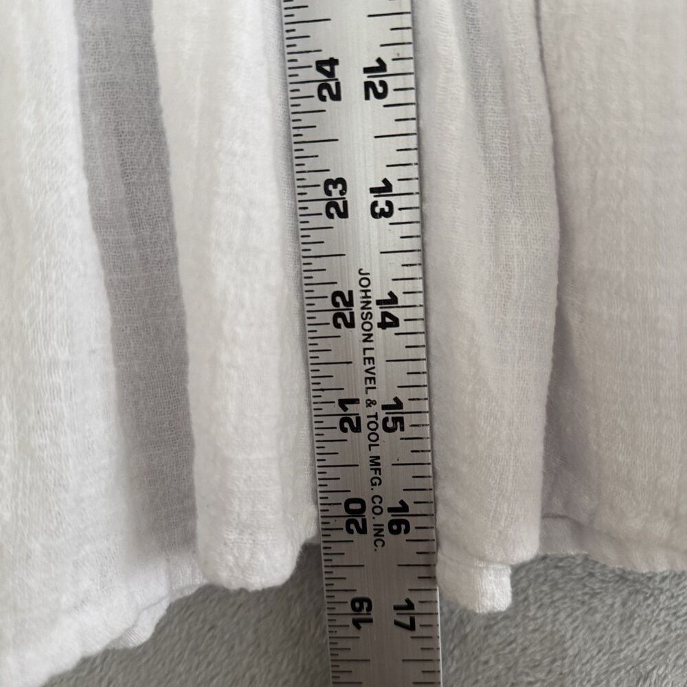 Lot of 2 Rewash Mini Skirt Womens Small Olive Green White Cotton Gauze Pull On - Picture 7 of 13